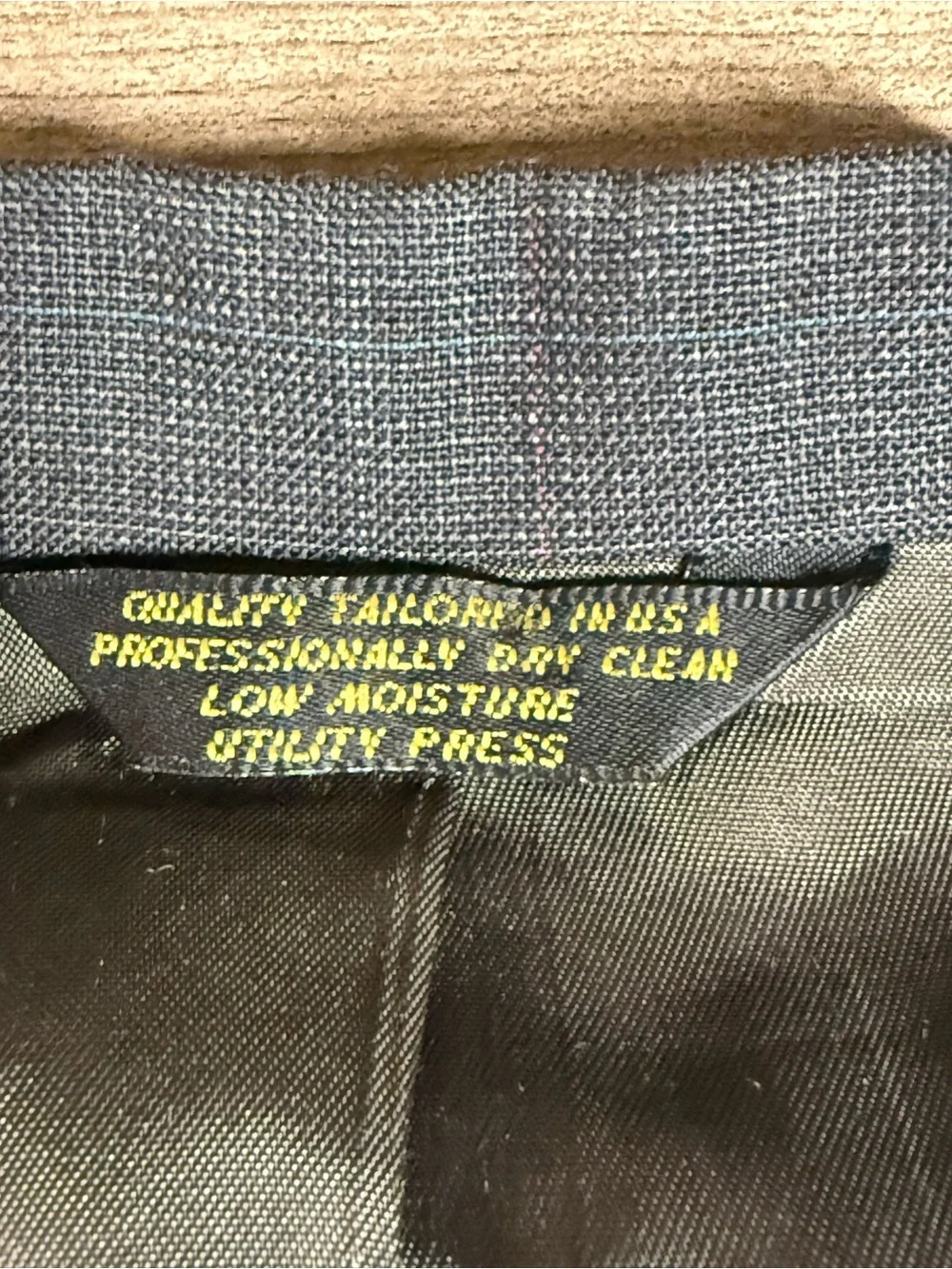 Vintage John Weitz Palm Beach Blazer 46L Gray Plaid Sport Coat USA Made